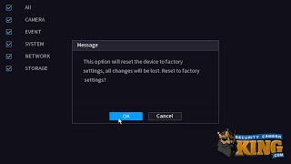 How to Reset Factory Default Settings to your Security Video Recorder [upl. by Rainie]