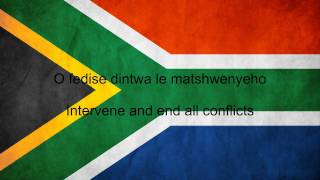 South Africa National Anthem English lyrics [upl. by Enineg]