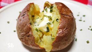 Air Fryer Baked Potatoes Recipe  Papas asadas en la freidora de aire [upl. by Towroy]