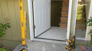 Jeld Wen Front Door Installation  Really crappy products and craftsmanship PART 1 [upl. by Pasahow]