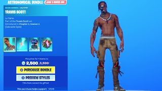 NEW TRAVIS SCOTT BUNDLE Item Shop Fortnite Battle Royale [upl. by Erasme882]