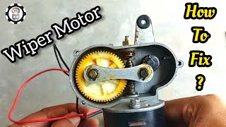 How To Fix A Wiper Motor  Chandrabotics [upl. by Aihsei]