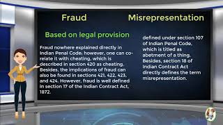 What is Difference Between Fraud amp Misrepresentation [upl. by Chee]