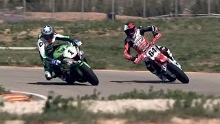 Supermoto Vs Superbike [upl. by Eanom589]