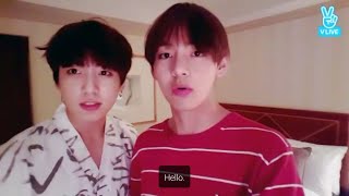 Eng Sub BTS V amp Jungkook Live in Osaka from 2016 [upl. by Ellebana636]