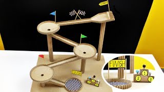 How to Make Marble Run Machine from Cardboard [upl. by Elissa]