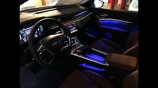 All New Audi etron Ambient Lighting Tutorial Better Than Tesla [upl. by Nortna]