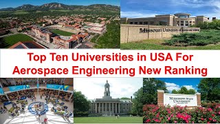 Top Ten Universities in USA For Aerospace Engineering New Ranking [upl. by Magan]