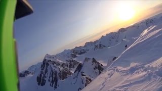 See skiers terrifying 1600foot fall off cliff [upl. by Asselam283]