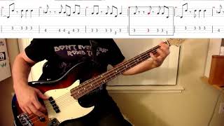 Pharrell  Happy Bass Cover Playalong tab [upl. by Neyugn]