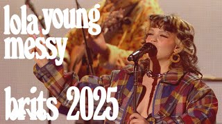 Lola Young  Messy Live from The BRIT Awards 2025 [upl. by Aizitel]