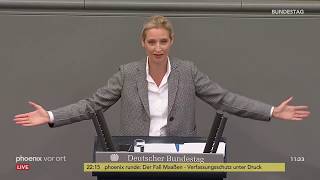 Rede von Alice Weidel zur Regierungspolitik der Bundeskanzlerin am 120918 [upl. by Zoubek]