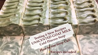 Make Soap at Home  Testing 4 CP Soap Recipes included  How to use Soap Calc  Ellen Ruth Soap [upl. by Kosak583]