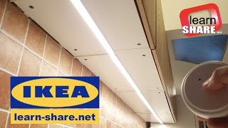 IKEA Kitchen Lighting OMLOPP  How to Install Under Cabinet LED Lighting [upl. by Sorac]