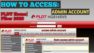 PLDT FULL ADMIN ACCOUNT HG8145V5 [upl. by Nerraj156]