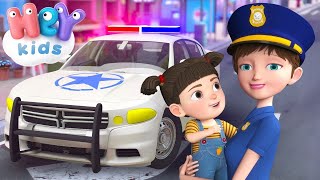 La patrulla de policía 🚔 Coche de policía para niños 🚓 Canciones Infantiles  HeyKids [upl. by Folsom]