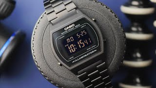 If Batman Created A Digital Watch – ‘Blackout’ Casio B640WB1BEF [upl. by Notsniw736]