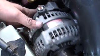 Toyota Tundra alternator replacement 47 and 57 [upl. by Akinat]