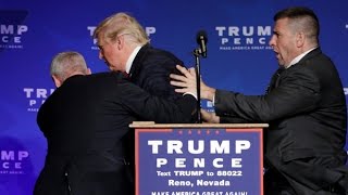 Donald Trump rushed off stage during rally in Nevada [upl. by Ozkum]