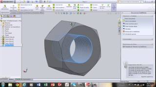 DISEÑO DE UNA ROSCA EN SOLIDWORKS [upl. by Akeirahs305]