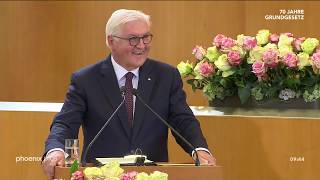 Rede von Bundespräsident Steinmeier zum 70 Jahrestag des Grundgesetzes am 22052019 [upl. by Winograd]