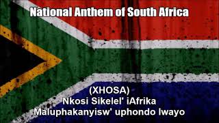 National Anthem of South Africa With Lyrics [upl. by Naugal]