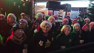 WHAT CHRISTMAS MEANS TO ME Rock Choir at Birkdale Lights Switch On 1st December 2024 [upl. by Ainafetse]