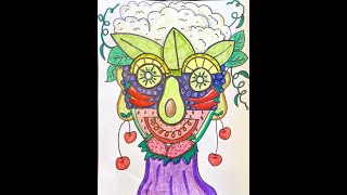 Giuseppe Arcimboldo Fruit and Veggie Portrait [upl. by Adnyleb]