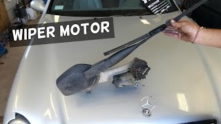 MERCEDES WINDSHIELD WIPER MOTOR REMOVAL REPLACEMENT W208 [upl. by Auqined]