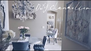 DIY Chandelier  How to transform a Brass Chandelier  French Provincial Modern Chic [upl. by Zeuqirdor]