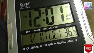 Ajanta ODC 120 wall clock time setting how to set time in digital wall clock  GREAT knowledge [upl. by Primaveria]