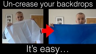 How to uncrease your backdrops [upl. by Ateiluj]