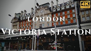 London Victoria Station Walk Through England 4K [upl. by Aciraa600]