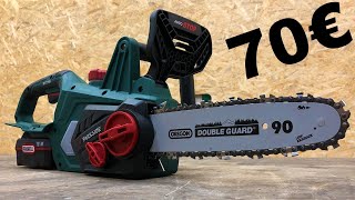 PARKSIDE ® Cordless Chainsaw PKSA 20Li B2 unboxing and test  20V AkkuKettensäge von Lidl für 70€ [upl. by Duhl69]