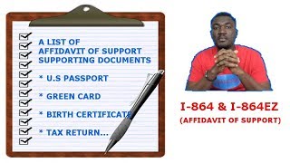 Supporting Documents For Affidavit Of Support I864 amp I864EZ [upl. by Ailey563]