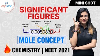 How to find Significant figures  Mole Concept Class 11  Anushka mam  ATP STAR [upl. by Drazze997]