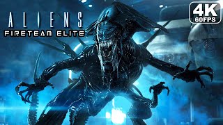 ALIENS FIRETEAM ELITE Ending amp Alien Queen Final Boss Fight 4K 60FPS [upl. by Htebazle147]