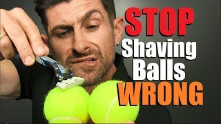 How To PROPERLY Shave Your Balls SAFEST Testicle Shaving Technique [upl. by Oigroeg371]