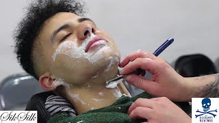 TRADITIONAL TURKISH WET SHAVE  STEP BY STEP TUTORIAL [upl. by Steel]