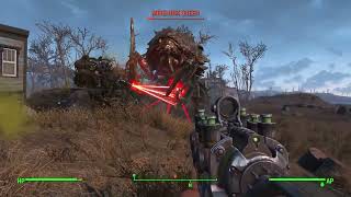 RoidedUp Provisioner Bot vs Mirelurk Queen Fallout 4 [upl. by Farris]