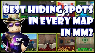 BEST Hiding Spots ROBLOX MM2 2021  EVERY MAP [upl. by Llerrad]