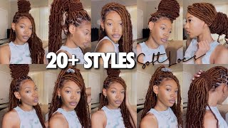 UPDATED HOW TO STYLE SOFT LOCS IN 20 WAYS EASY [upl. by Roel652]