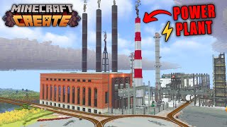 I Built a Working ELECTRICITY⚡Power Plant In Create Mod [upl. by Eneleuqcaj]