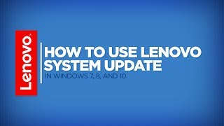 How To  Use Lenovo System Update [upl. by Esmerolda483]