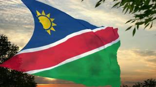 Flag and anthem of Namibia [upl. by Ellingston]