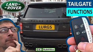 How to open Tailgate on Range Rover and Range Rover Tailgate Functions [upl. by Dulcine]