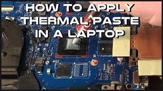 How to apply CPU and GPU Thermal Paste in a Laptop [upl. by Varney]