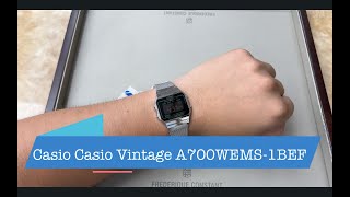 Casio Vintage A700WEMS 1BEF [upl. by Anelahs703]