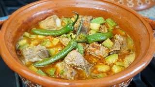 CARNE DE PUERCO CON CALABACITAS RECETA ECONÓMICA Y BUENÍSIMA [upl. by Eecyac161]