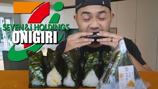 Eating ONIGIRI RICE BALLS MUKBANG [upl. by Lladnek]